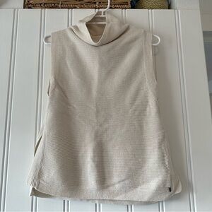 Cream Sleeveless Monk & Lou Sweater